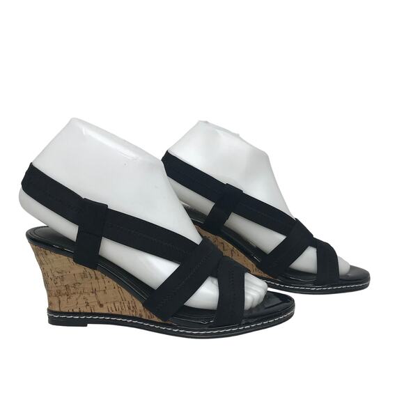 Charles By Charles David Hyper Wedge Sandal Black - Picture 3 of 11